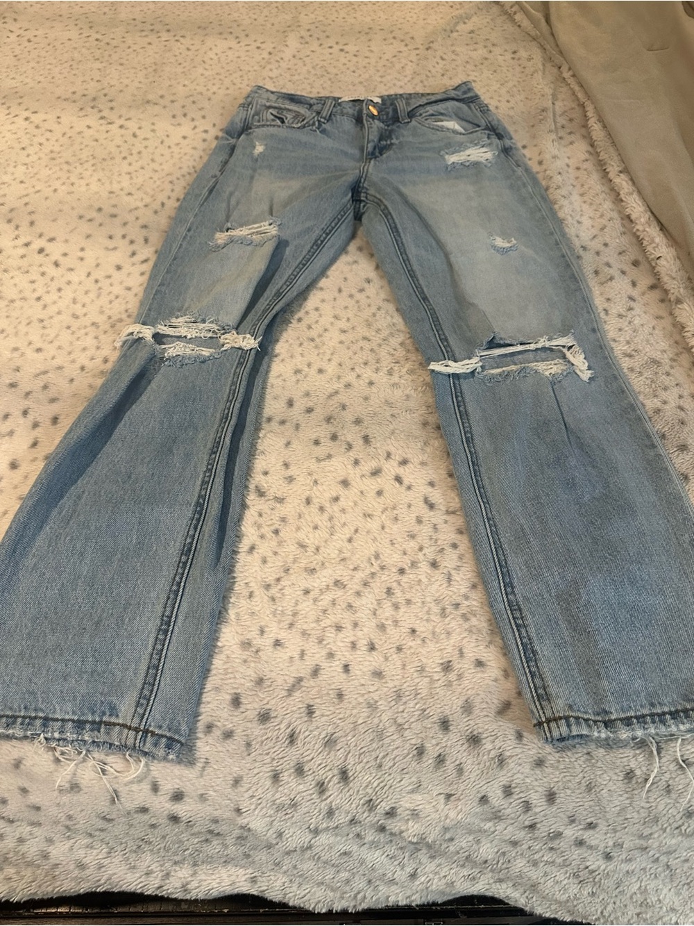 Lovervet by Vervet Light Blue Distressed Women's Jeans